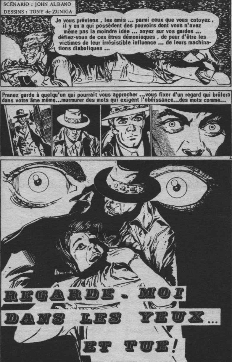 Planche BD dessine par Tony De Zuniga